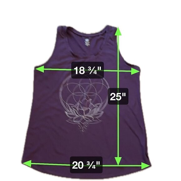 Gaiam Women's Tank Top Purple Size Large Relaxed Fit Yoga/Athletic - Picture 7 of 7